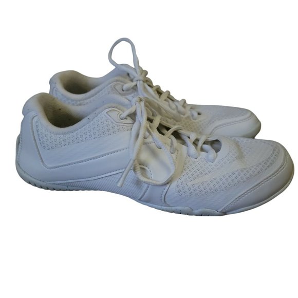 Nike Womens Cheer Shoes Scorpion 5 White Bubble Laces Back Tab Flexible Stunting - Picture 3 of 10